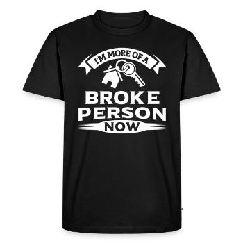 Nouveau propriétaire Inauguration Lustig faillite - T-shirt Premium bio Homme - noir - Devant - Nico (187cm)