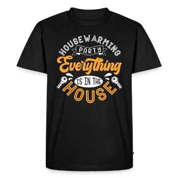 Pendaison de crémaillère pour les nouveaux propriétaires Tout est - T-shirt Premium bio Homme - noir - Devant - Nico (187cm)