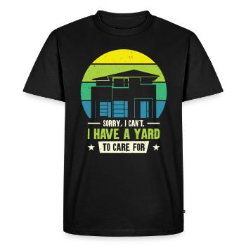 Nouvelle maison de propriétaire Inauguration Cour avant - T-shirt Premium bio Homme - noir - Devant - Nico (187cm)