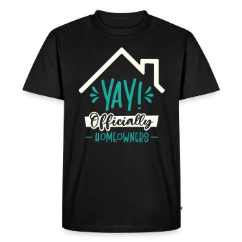 Inauguration officielle des nouveaux propriétaires - T-shirt Premium bio Homme - noir - Devant - Nico (187cm)