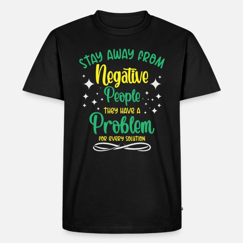 Problem Solution Critical Thinkers Positive - Men's Premium Organic T-Shirt - black