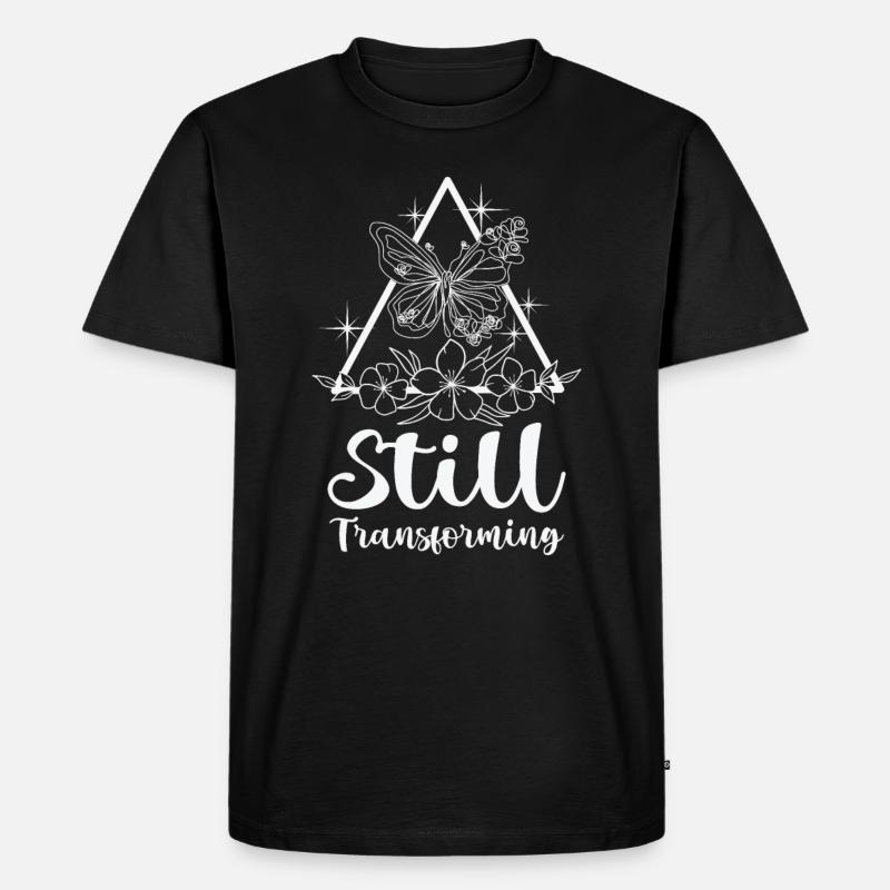 Himmlischer Schmetterling Transforming Galaxy - Männer Premium Bio T-Shirt - Schwarz