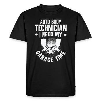 Technicien de carrosserie Réparation de véhicule Entretien de voiture - T-shirt Premium bio Homme - noir - Devant - Nico (187cm)