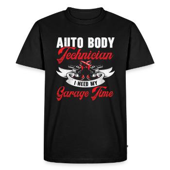 Technicien de carrosserie Réparation de véhicule Entretien de voiture - T-shirt Premium bio Homme - noir - Devant - Nico (187cm)