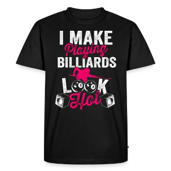 Pocketologist Billard Piscine Billard 8 Femme - T-shirt Premium bio Homme - noir - Devant - Nico (187cm)