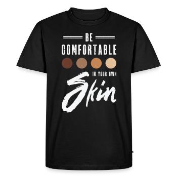 Encourager la positivité Motiver - T-shirt Premium bio Homme - noir - Devant - Nico (187cm)