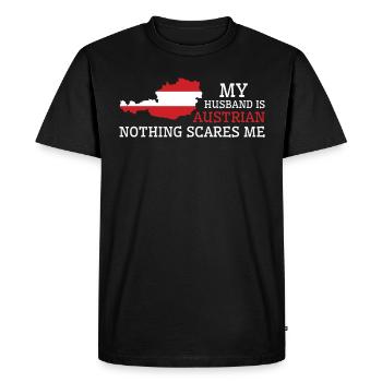 Rien ne me fait peur mari autrichien - T-shirt Premium bio Homme - noir - Devant - Nico (187cm)