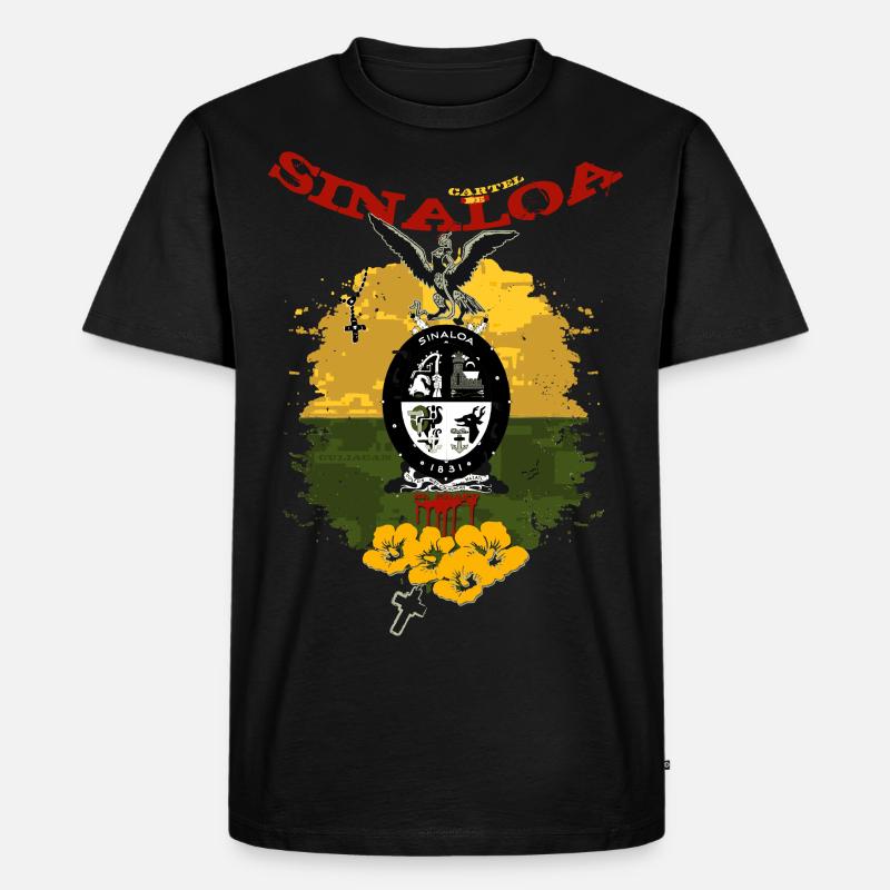 Sinaloa Mexico - Männer Premium Bio T-Shirt - Schwarz