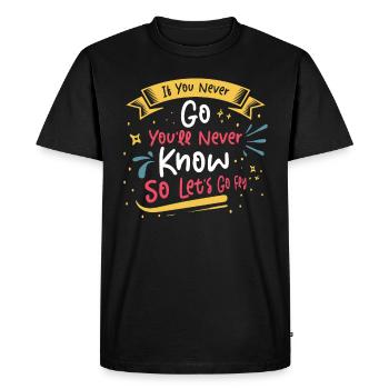 Innovators Flying Entrepreneurs Inspired - Men's Premium Organic T-Shirt - black - Front - Nico (187cm)