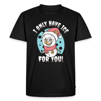 Halloween Fan d’horreur de Noël effrayant - T-shirt Premium bio Homme - noir - Devant - Nico (187cm)