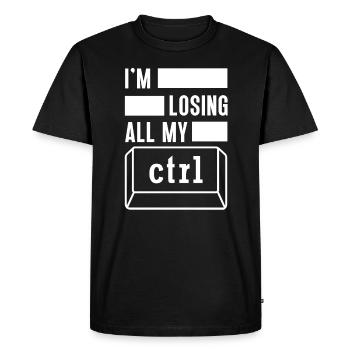 Cyber Security Computer Key Software Engineer - Men's Premium Organic T-Shirt - black - Front - Nico (187cm)