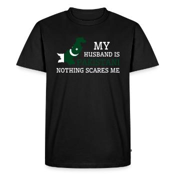 Rien ne me fait peur mari pakistanais - T-shirt Premium bio Homme - noir - Devant - Nico (187cm)