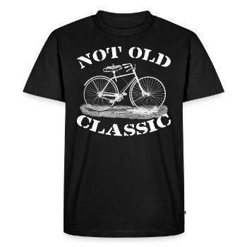 Not old, but classic - Men's Premium Organic T-Shirt - black - Front - Nico (187cm)