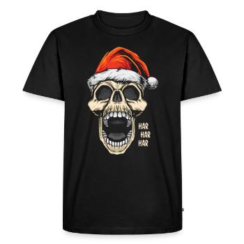 Effrayant Halloween Noël Fan d’horreur de vacances - T-shirt Premium bio Homme - noir - Devant - Nico (187cm)