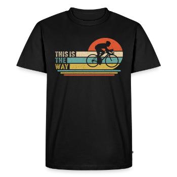 C’est ainsi que T-shirt cyclisme cadeau pour cycliste - T-shirt Premium bio Homme - noir - Devant - Nico (187cm)