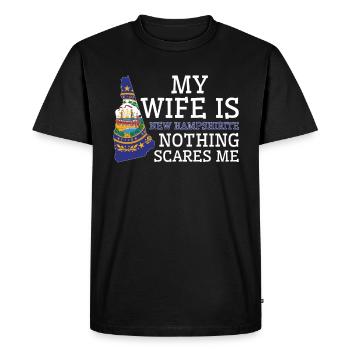 Rien ne me fait peur femme du New Hampshirite - T-shirt Premium bio Homme - noir - Devant - Nico (187cm)