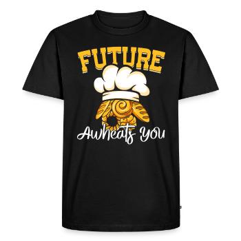 Handmade Homemade Wheat Bread Master Baking Baker - Men's Premium Organic T-Shirt - black - Front - Nico (187cm)