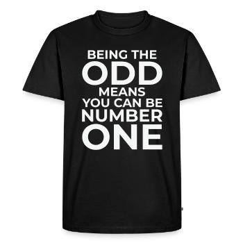 Mathématiques Nombres impairs Mathématiques intelligentes - T-shirt Premium bio Homme - noir - Devant - Nico (187cm)