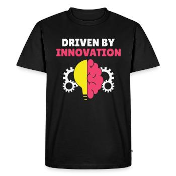 Innovators Success Inspired Entrepreneurs - Men's Premium Organic T-Shirt - black - Front - Nico (187cm)