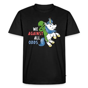 Rainbow Animal Fairy Unicorn Lover Alien Magical - Men's Premium Organic T-Shirt - black - Front - Nico (187cm)