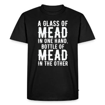 Miel Vin Hydromel Abeille Home Brewer Viking Renaissance - T-shirt Premium bio Homme - noir - Devant - Nico (187cm)