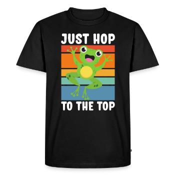 Red Eyed Tree Frog Cute Rainforest Amphibian - Men's Premium Organic T-Shirt - black - Front - Nico (187cm)
