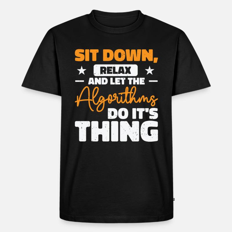 Computer Algorithmus Programmierer Künstliche - Männer Premium Bio T-Shirt - Schwarz