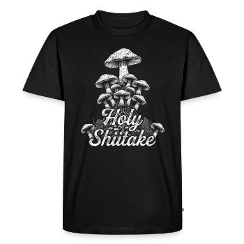 Shiitake Mushroom Forest Fungi Shiitake Moral - Men's Premium Organic T-Shirt - black - Front - Nico (187cm)
