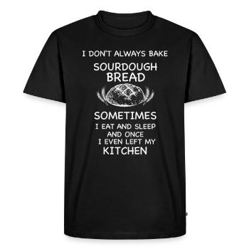 Cuisson au levain Baker Journeyman Bakery Bread - T-shirt Premium bio Homme - noir - Devant - Nico (187cm)