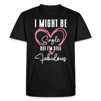 Statut unique Fabuleux guillemets simples indépendants - T-shirt Premium bio Homme - noir - Devant - Nico (187cm)