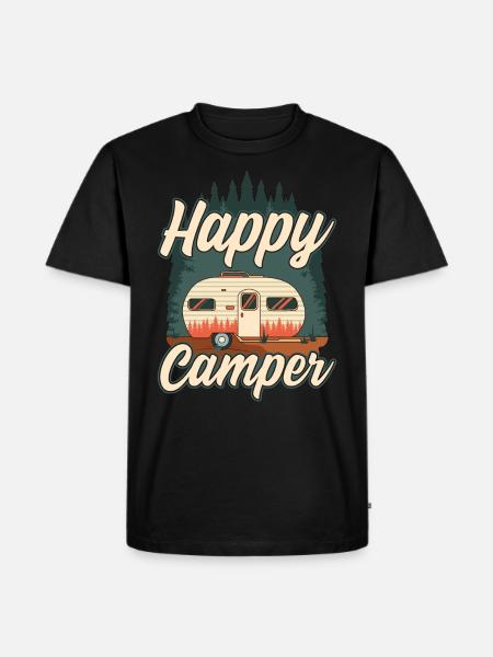 Happy Camper Design - Men's Premium Organic T-Shirt - black