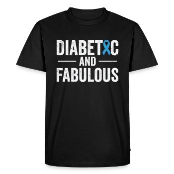 Pancréas diabétique - T-shirt Premium bio Homme - noir - Devant - Nico (187cm)