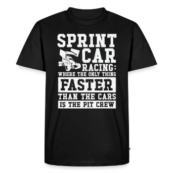 Sprint Car Dirt Track Racing - T-shirt Premium bio Homme - noir - Devant - Nico (187cm)