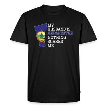 Nothing Scares Me Vermonter Husband Vermont - Men's Premium Organic T-Shirt - black - Front - Nico (187cm)