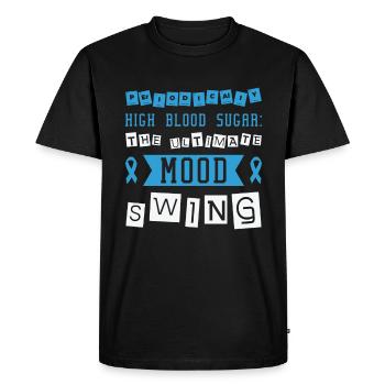 Pancréas diabétique - T-shirt Premium bio Homme - noir - Devant - Nico (187cm)