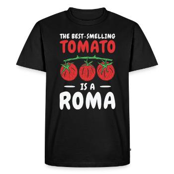 Amateur de jardinage de tomates Jardinier drôle - T-shirt Premium bio Homme - noir - Devant - Nico (187cm)