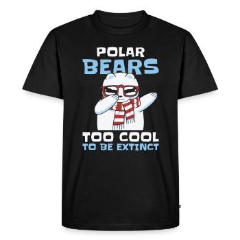Journée mondiale de la nature Ours polaire Conservation de la faune arctique - T-shirt Premium bio Homme - noir - Devant - Nico (187cm)