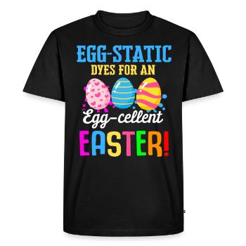 Easter Colorful Egg Dye Rabbit Egg Hunt - Men's Premium Organic T-Shirt - black - Front - Nico (187cm)