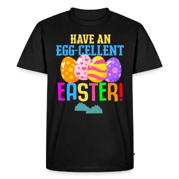 Easter Colorful Egg Dye Rabbit Egg Hunt - Men's Premium Organic T-Shirt - black - Front - Nico (187cm)