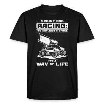 Sprint Car Dirt Track Racing - T-shirt Premium bio Homme - noir - Devant - Nico (187cm)