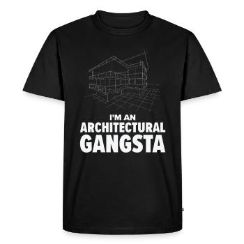 Architectural Profession Gangsta Historical - Men's Premium Organic T-Shirt - black - Front - Nico (187cm)