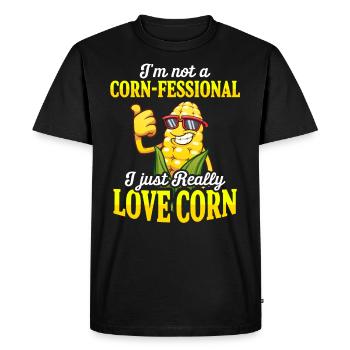 Corn Agriculture Crops Farming Farmer - Men's Premium Organic T-Shirt - black - Front - Nico (187cm)