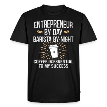 Entrepreneur Business Entrepreneurship - Men's Premium Organic T-Shirt - black - Front - Nico (187cm)