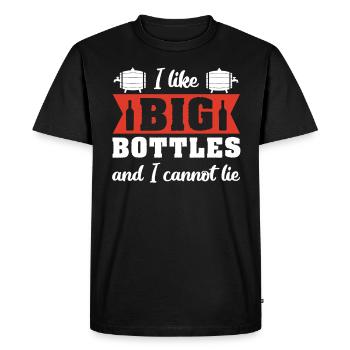 Wine Drinking Wine Tasting Wine Lover - Men's Premium Organic T-Shirt - black - Front - Nico (187cm)