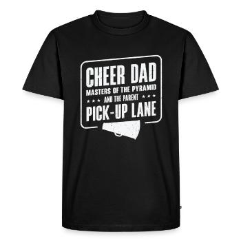 Cheerleader Proud Cheer Dad Cheerleading - T-shirt Premium bio Homme - noir - Devant - Nico (187cm)