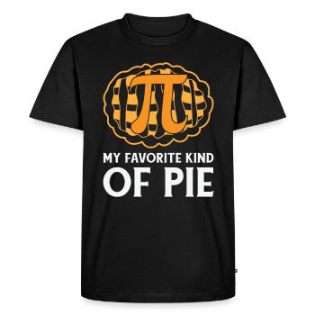 Pi Day Pie Math Number Pi Symbol Food - Men's Premium Organic T-Shirt - black - Front - Nico (187cm)
