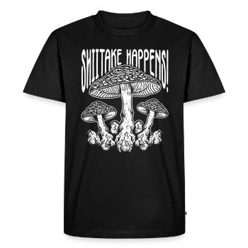 Shiitake Mushroom Forest Fungi Shiitake Moral - Men's Premium Organic T-Shirt - black - Front - Nico (187cm)