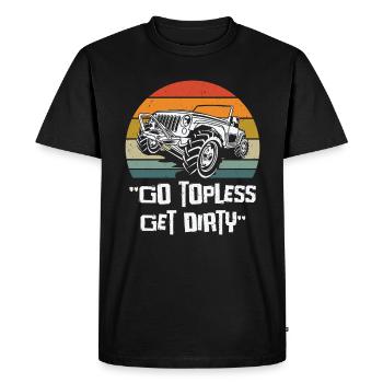 Off Road 4X4 Wheeler Offroading Dirt Mudding - T-shirt Premium bio Homme - noir - Devant - Nico (187cm)