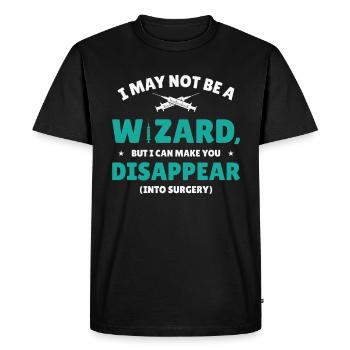 Infirmière anesthésiste anesthésiste - T-shirt Premium bio Homme - noir - Devant - Nico (187cm)