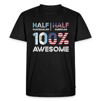 Born Guatemalan Guatemala American USA Citizenship - Men's Premium Organic T-Shirt - black - Front - Nico (187cm)